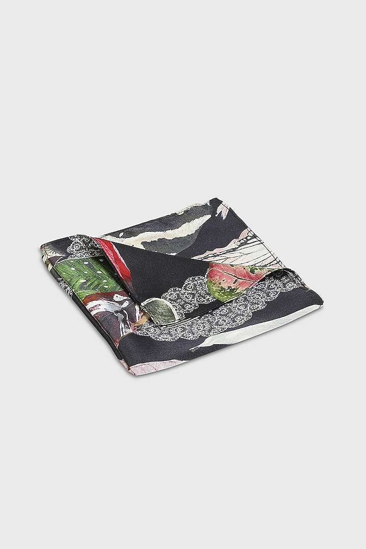 Multi-Colored Silk Pocket Square by Shivan & Narresh Men