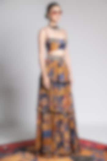 Multi Colored Embroidered & Printed Blouse by Shivan & Narresh at Pernia's Pop Up Shop