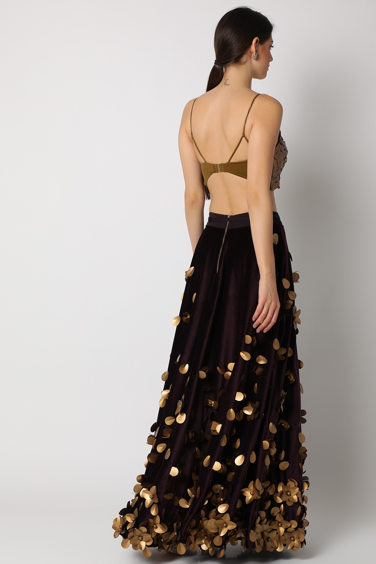 AMERI INDIA EMBROIDERY BUSTIER ブラックF（Ameri（アメリ）の