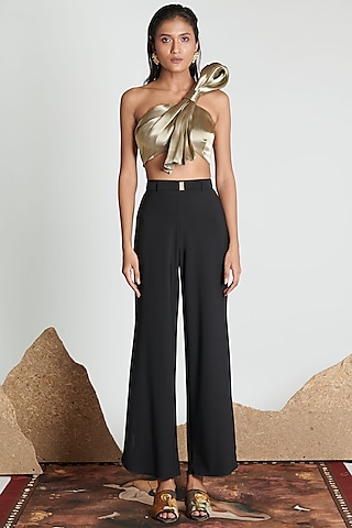 Liquid Gold Bustier Top by Shivan & Narresh