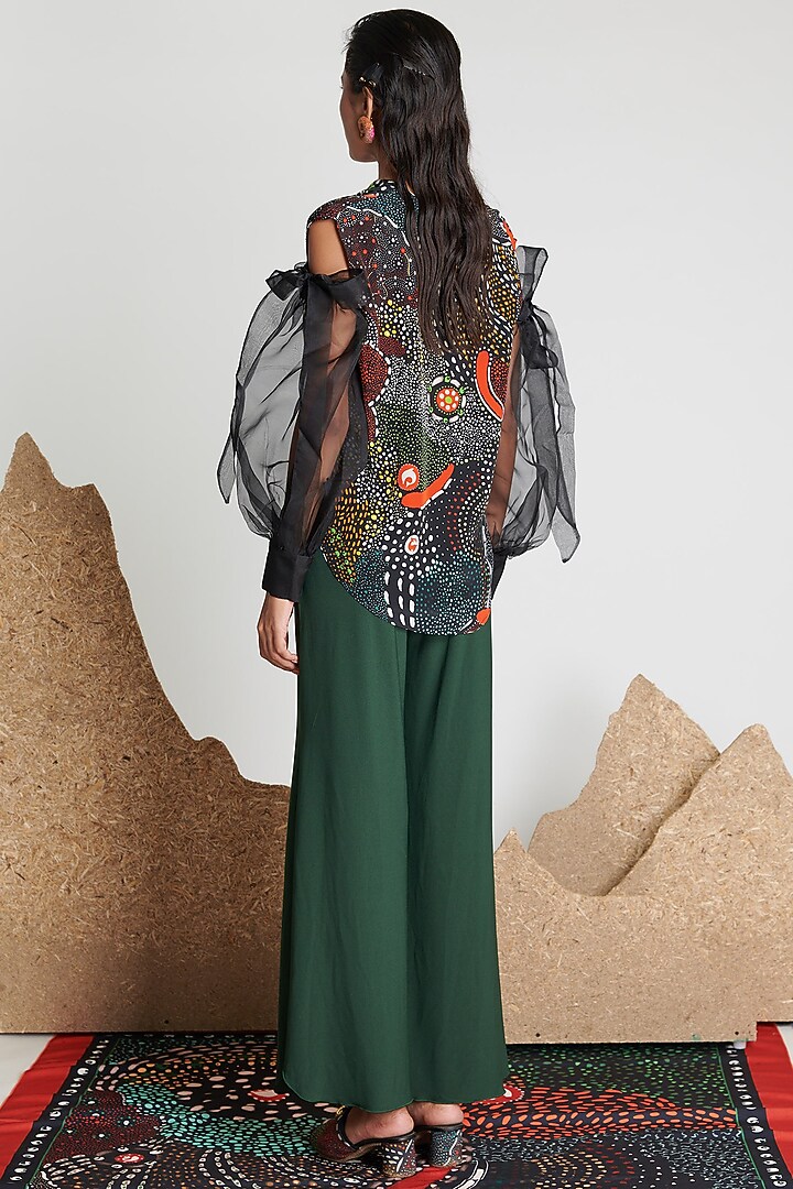 Multi-Colored Viscose Cellulose Crepe Top by Shivan & Narresh at Pernia's Pop Up Shop