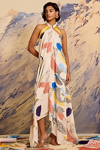 Multi-Colored Chiffon Dress by Shivan & Narresh