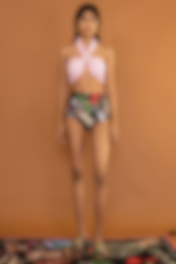 Multi-Coloured Bikini Set With Print by Shivan & Narresh
