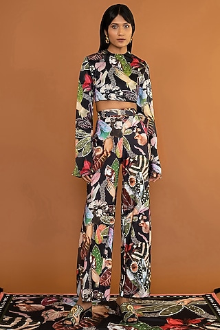 Multi-Coloured Printed Palazzo Pants by Shivan & Narresh