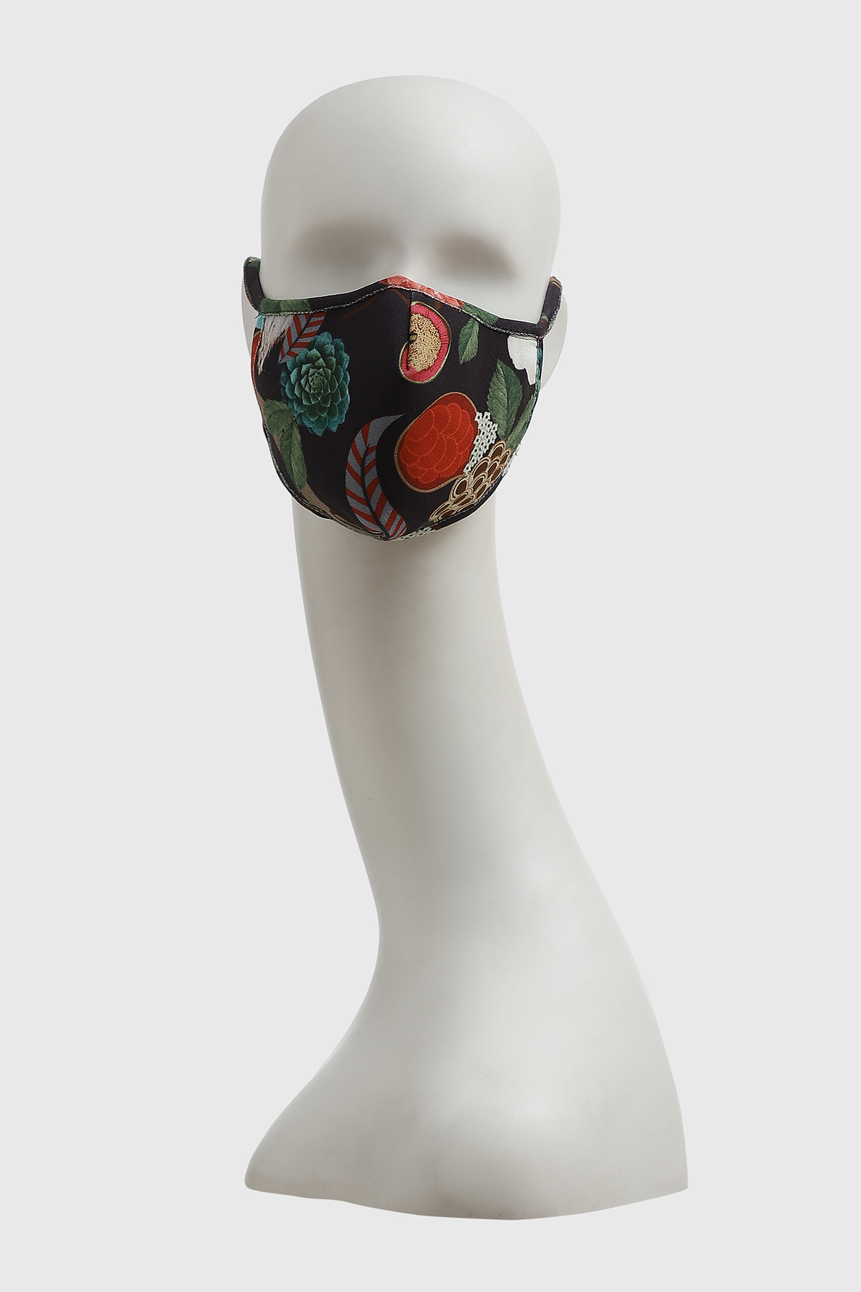 Multi Colored Bird Of Juno Art Printed 3 Ply Mask by Shivan & Narresh at Pernia's Pop Up Shop