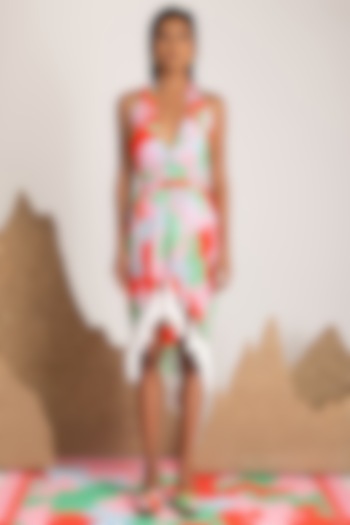 Multi-Colored Printed Cover-Up by Shivan & Narresh
