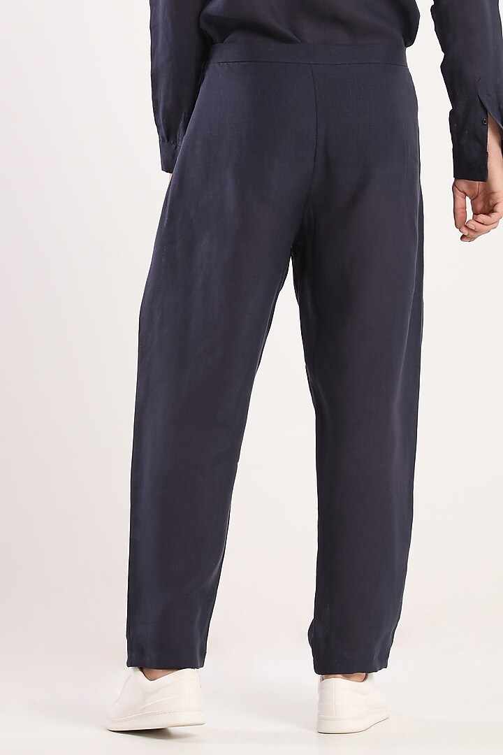 Black Trousers With Tie-Up by Son Of A Noble SNOB at Pernia's Pop Up Shop