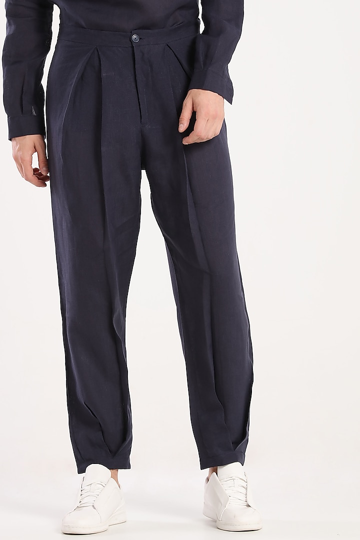 Black Linen Trousers by Son Of A Noble SNOB
