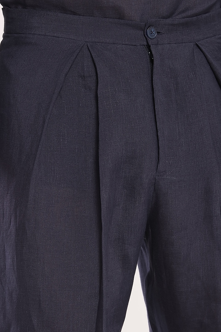 Black Linen Trousers by Son Of A Noble SNOB at Pernia's Pop Up Shop