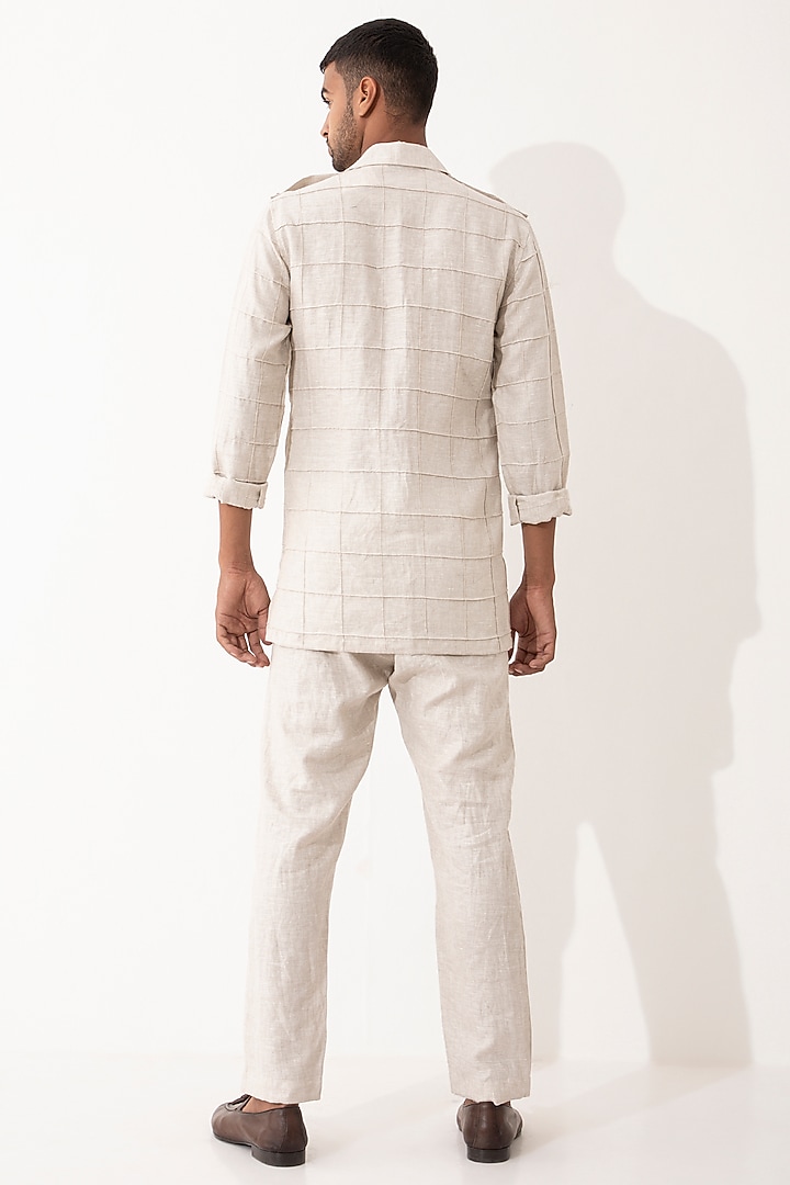 White Linen Co-Ord Set by Son Of A Noble SNOB Men at Pernia's Pop Up Shop