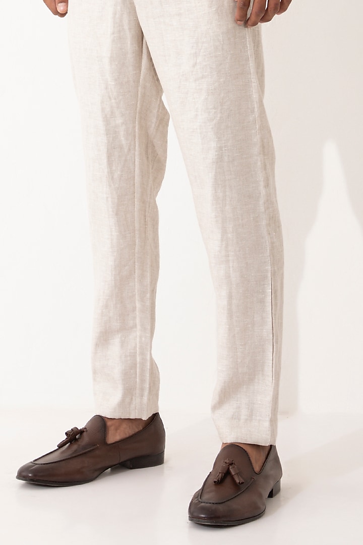 White Linen Co-Ord Set by Son Of A Noble SNOB Men at Pernia's Pop Up Shop