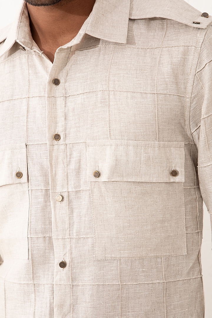 White Linen Co-Ord Set by Son Of A Noble SNOB Men at Pernia's Pop Up Shop