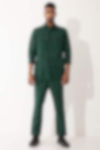 Green Linen Co-Ord Set by Son Of A Noble SNOB Men