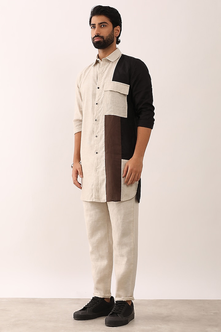 Multi-Colored Linen Co-Ord Set by Son Of A Noble SNOB Men at Pernia's Pop Up Shop