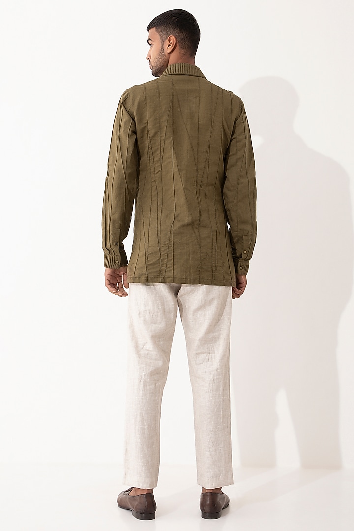 White Linen Pant Set by Son Of A Noble SNOB Men at Pernia's Pop Up Shop