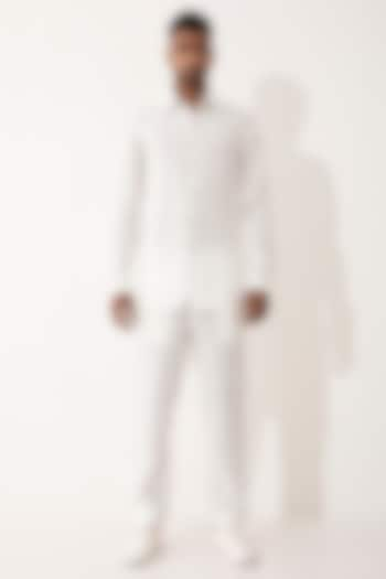 White Linen Pant Set by Son Of A Noble SNOB Men