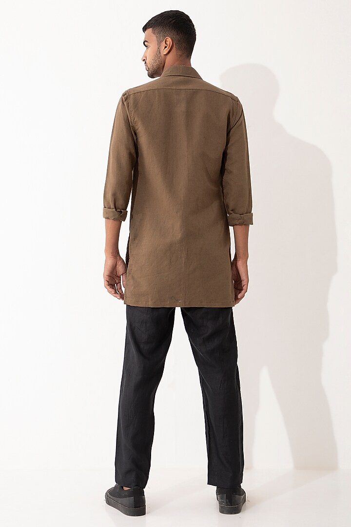 Black Linen Pant Set by Son Of A Noble SNOB Men at Pernia's Pop Up Shop