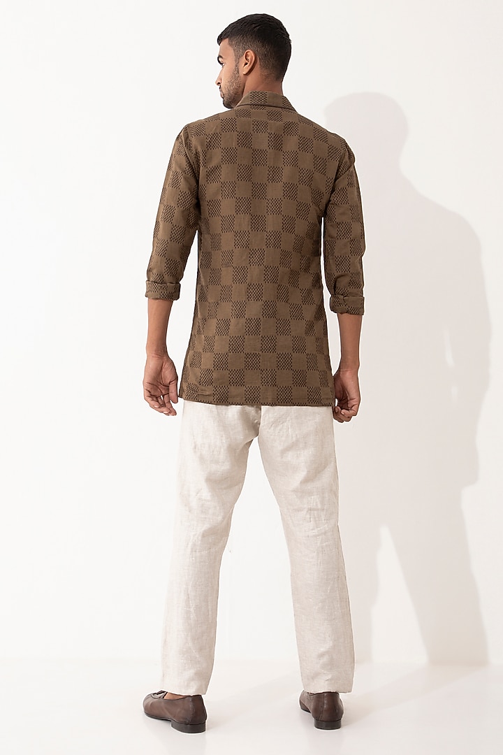 White Linen Pant Set by Son Of A Noble SNOB Men at Pernia's Pop Up Shop