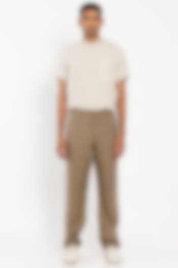 Khaki Linen Pants by Son Of A Noble SNOB Men