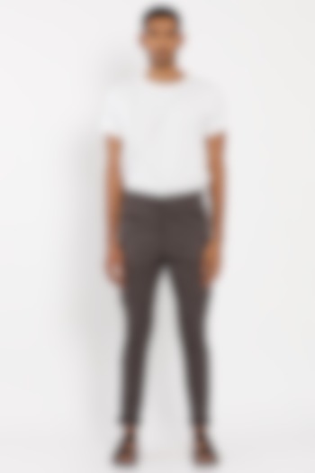 Dark Grey Premium Cotton Trousers by Son Of A Noble SNOB Men at Pernia's Pop Up Shop