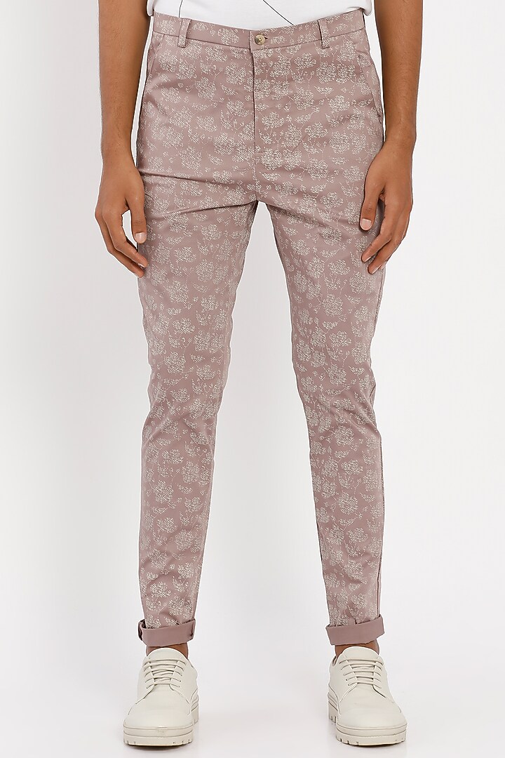 Pink Premium Cotton Trousers by Son Of A Noble SNOB Men at Pernia's Pop Up Shop