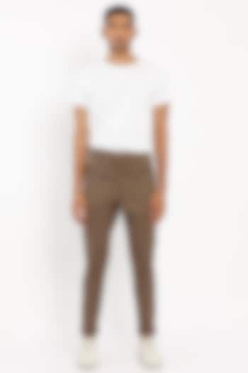 Bear Brown Cotton Trousers by Son Of A Noble SNOB Men at Pernia's Pop Up Shop