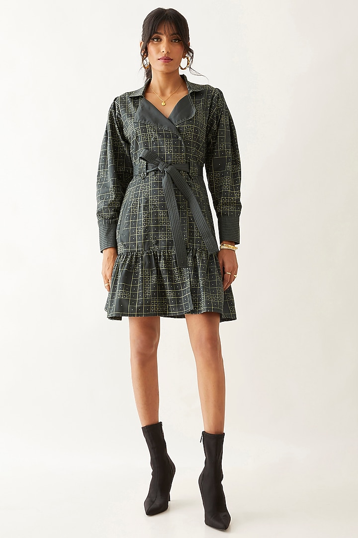 Forest Cotton Satin Printed Vacation Dress by SNOB at Pernia's Pop Up Shop