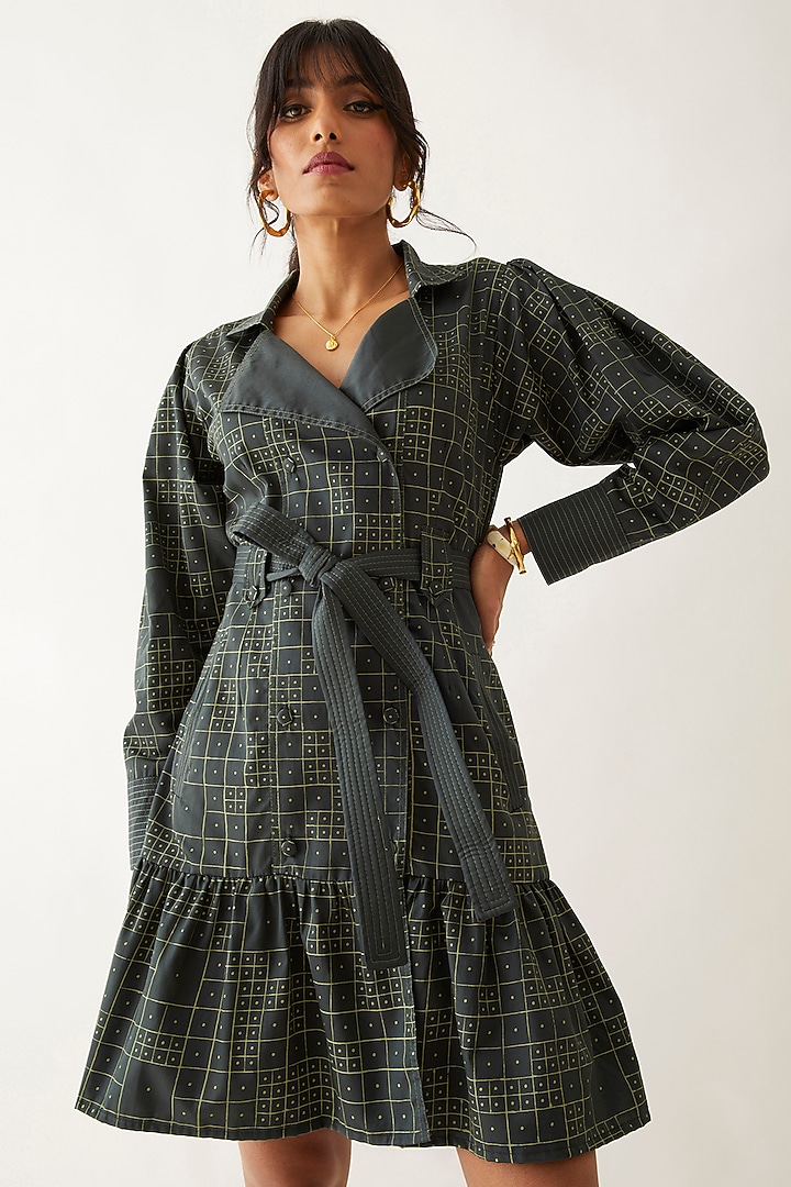 Forest Cotton Satin Printed Vacation Dress by SNOB at Pernia's Pop Up Shop