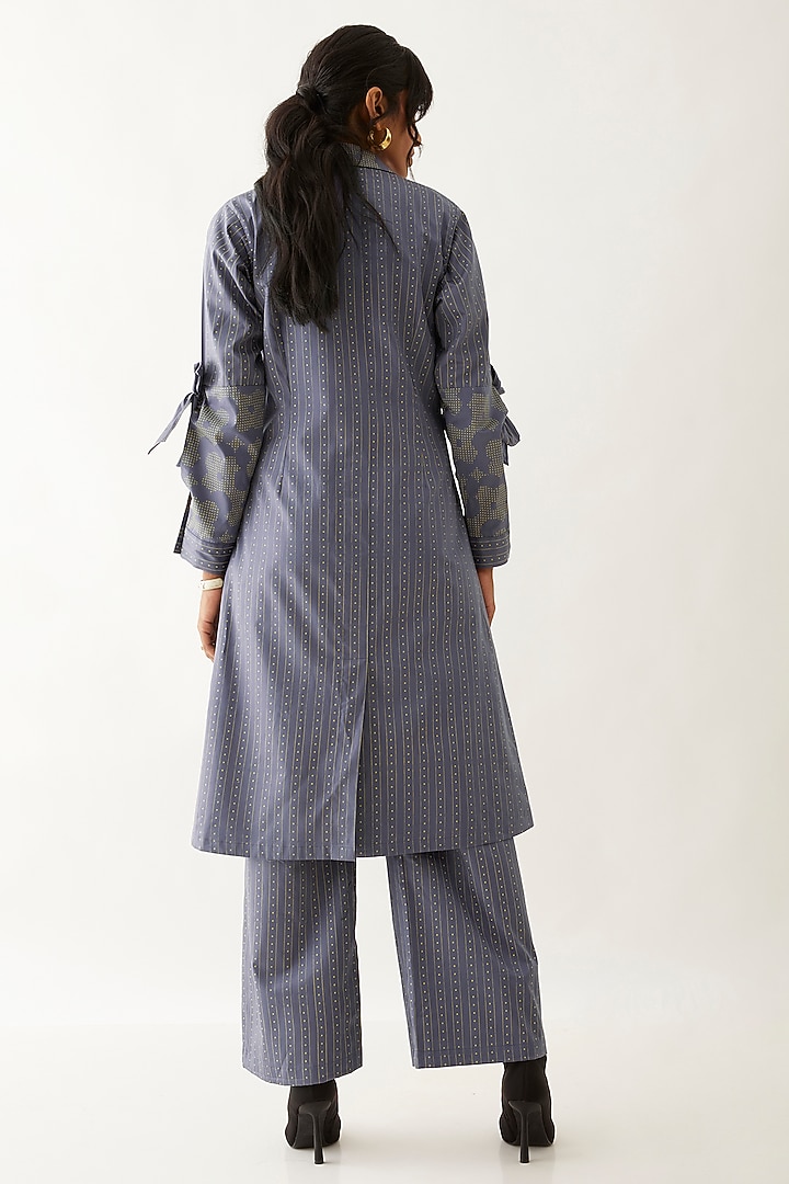 Twilight-Colored Cotton Satin Printed Co-Ord Set by SNOB at Pernia's Pop Up Shop