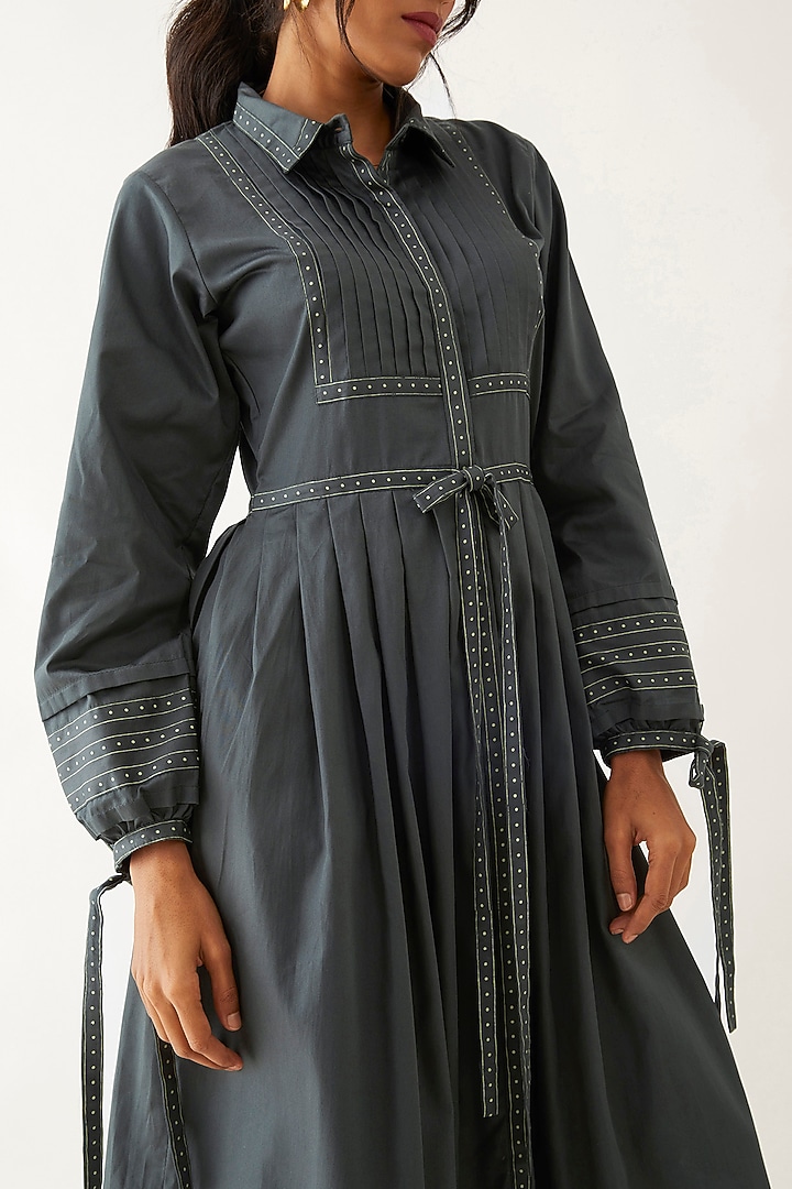 Forest Cotton Satin Printed Vacation Dress by SNOB at Pernia's Pop Up Shop