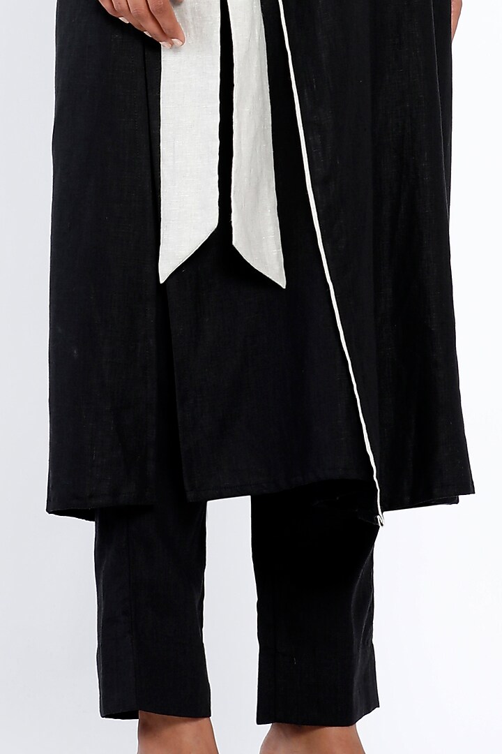 Black Linen Trousers by SNOB at Pernia's Pop Up Shop