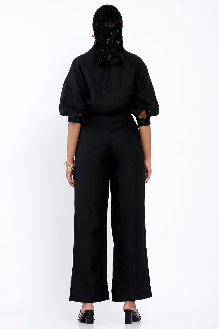Black Overlapped Trousers by SNOB at Pernia's Pop Up Shop