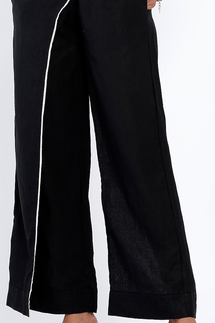Black Overlapped Trousers by SNOB at Pernia's Pop Up Shop