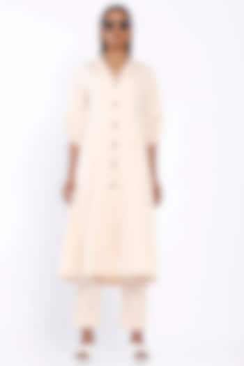 Peach Cotton Tunic Set by SNOB at Pernia's Pop Up Shop