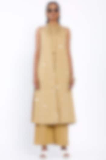 Gold Cotton Tunic Set by SNOB at Pernia's Pop Up Shop