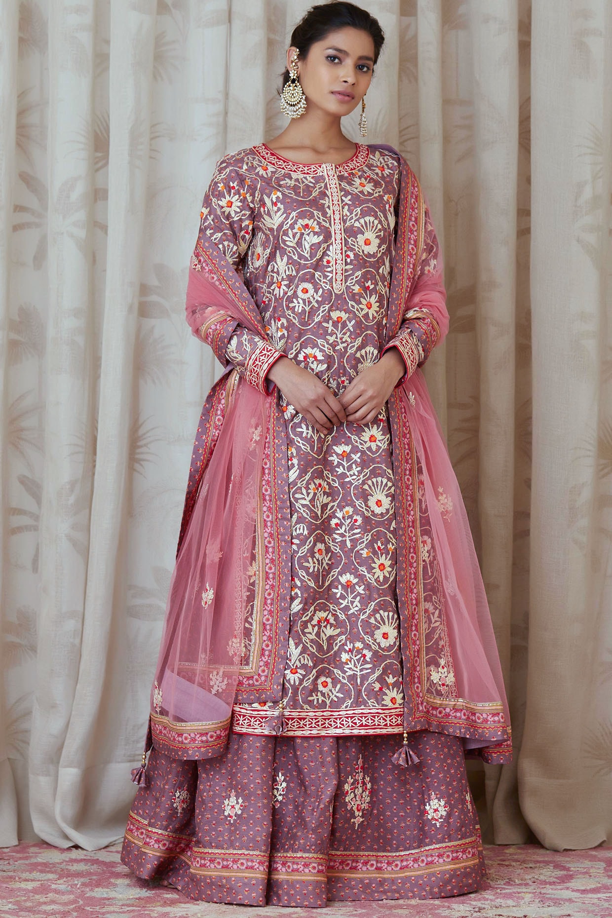 Red Designer Pakistani Bridal Frill lehenga with kurti and Embellishment -