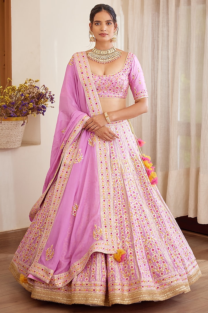 Blush Pink Saree Set. – Shyam Narayan Prasad
