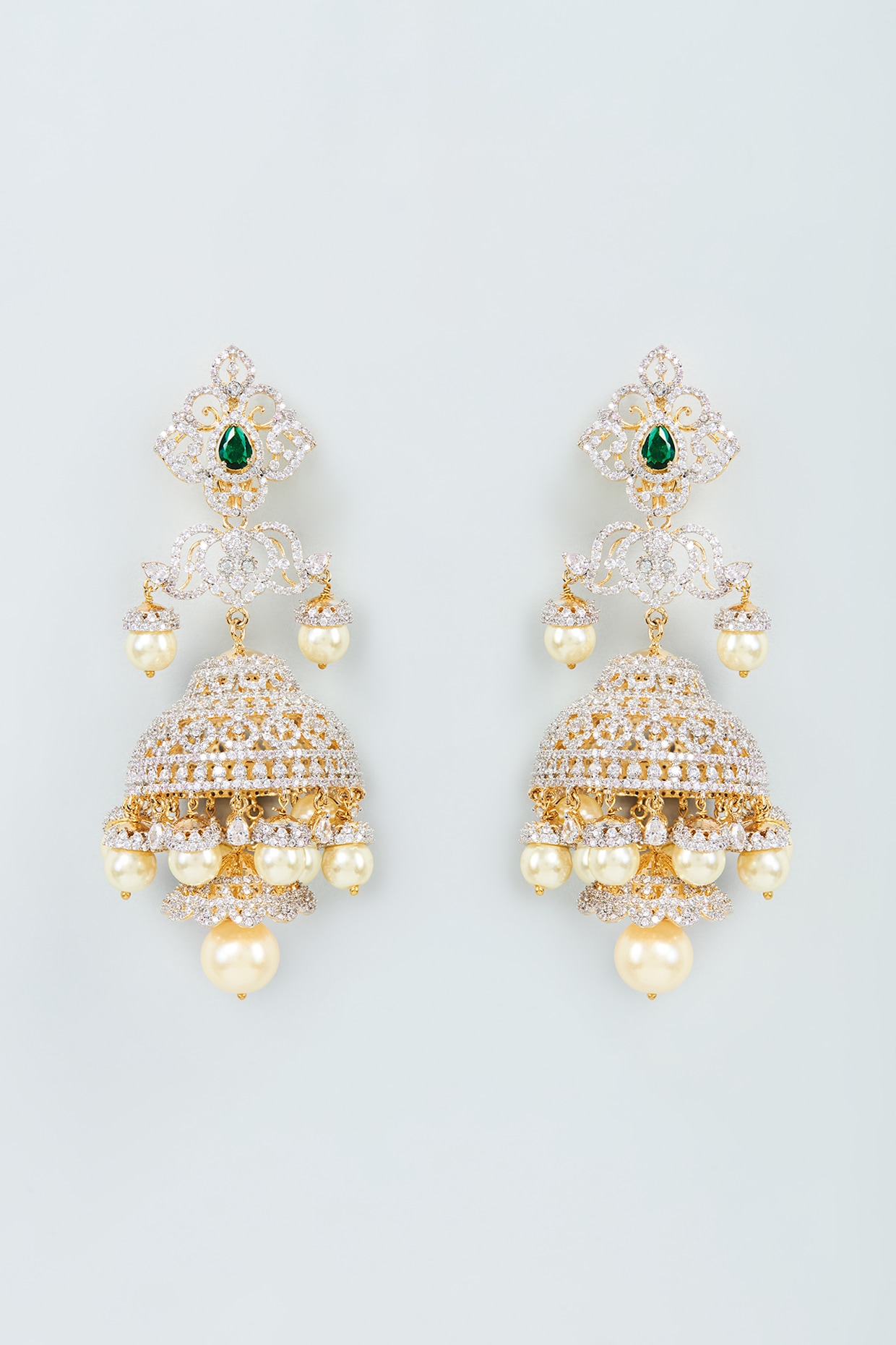 Buy Women's Gold-Plated Tassels Jhumka Earrings By Bindhani