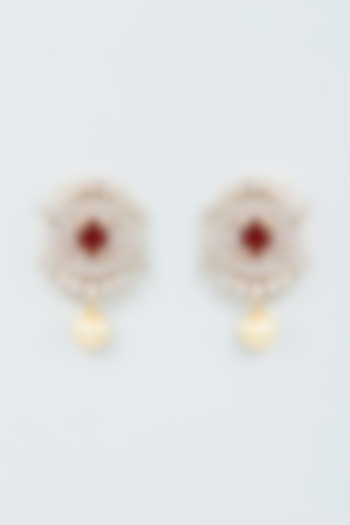 CZ Pearl Stud Earrings Small Wedding Earrings Pearl Bridal -  Israel