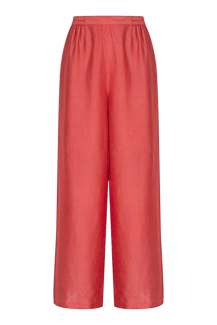 Pink Embroidered & Printed Kurta With Palazzo Pants by Suave by Neha & Shreya at Pernia's Pop Up Shop