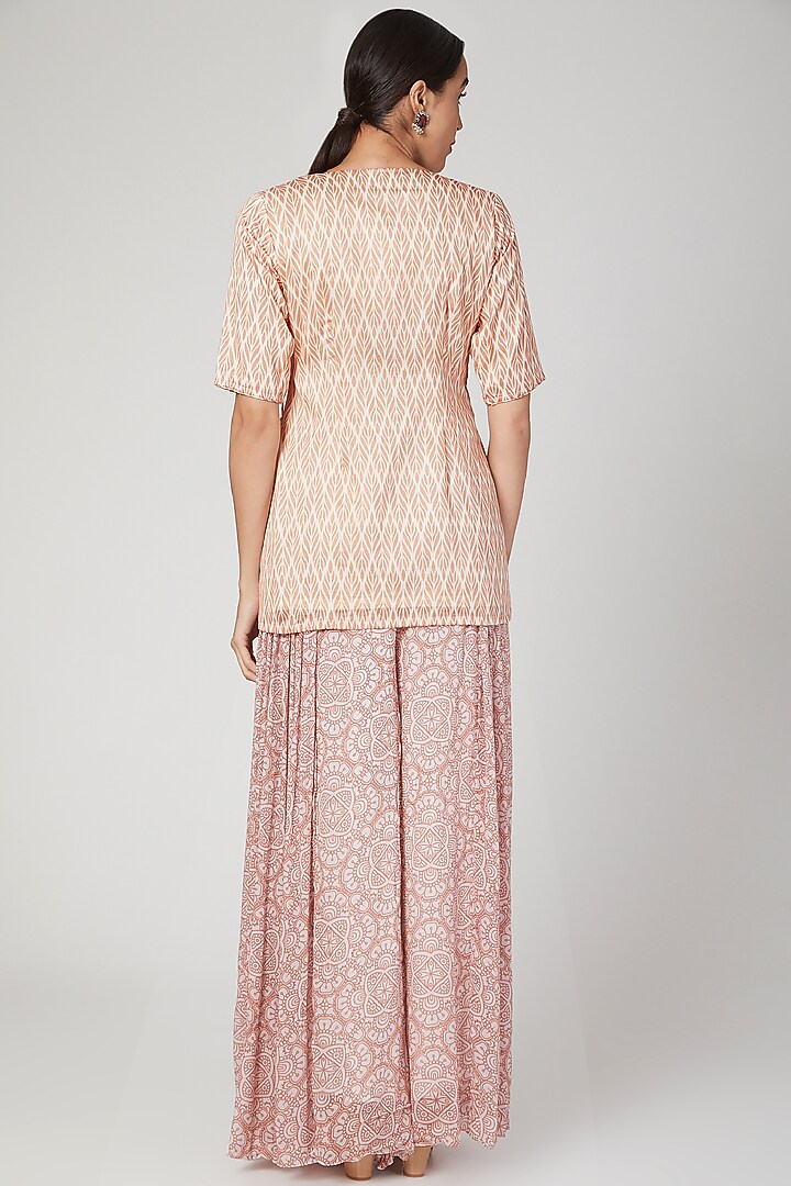 Blush Pink Embroidered Gharara Set by Suave by Neha & Shreya at Pernia's Pop Up Shop