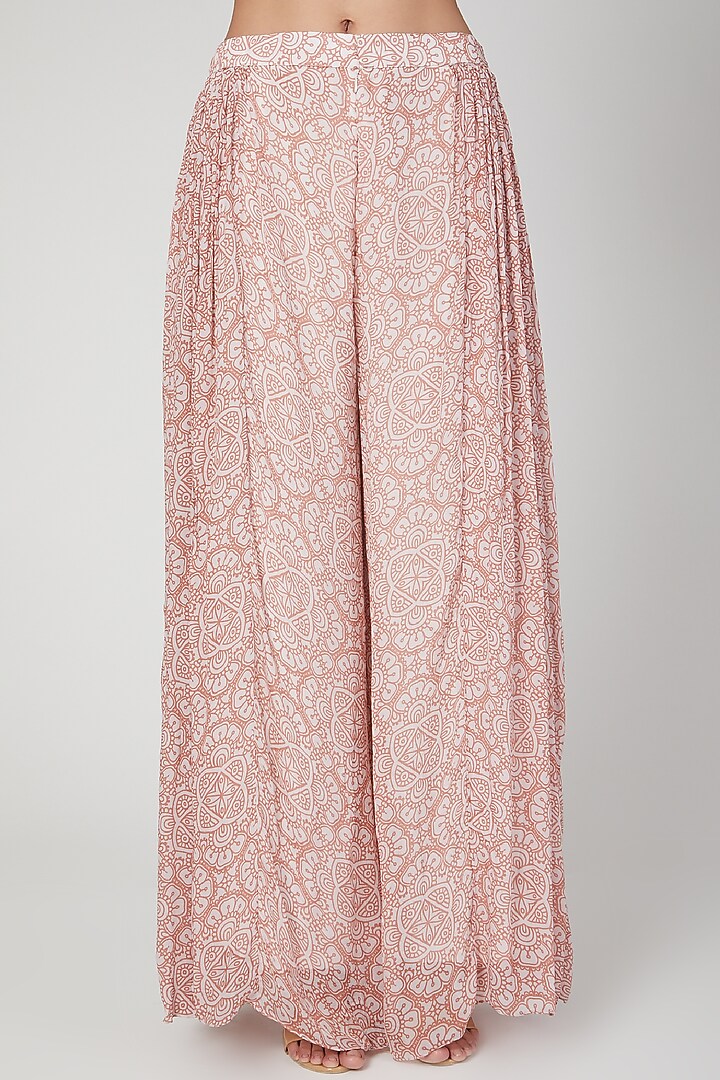 Blush Pink Embroidered Gharara Set by Suave by Neha & Shreya at Pernia's Pop Up Shop