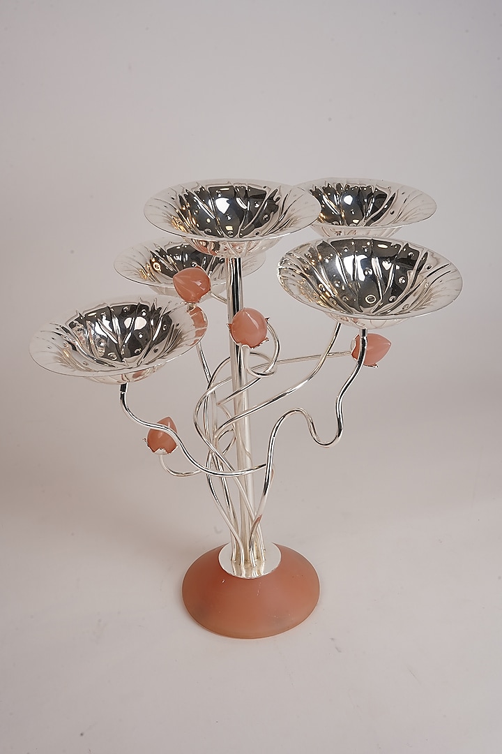 Silver Plated & Resin 5-Bowl Centre Table D?cor by Siansh by Sunita Aggarwal