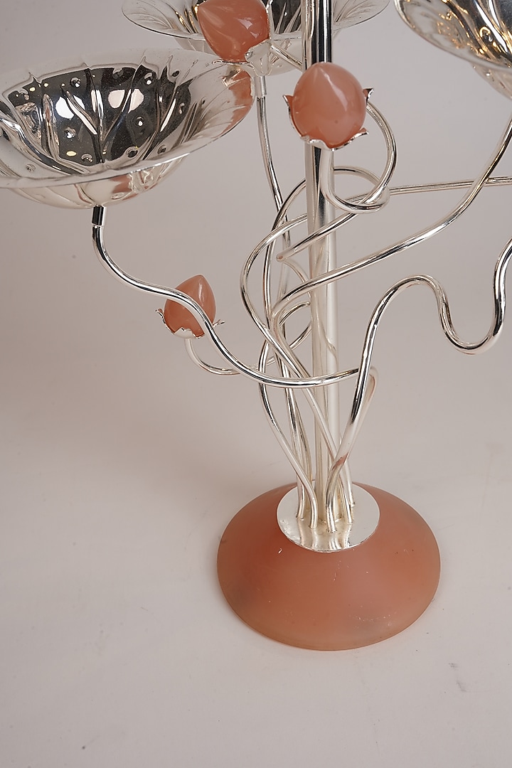 Silver Plated & Resin 5-Bowl Centre Table D?cor by Siansh by Sunita Aggarwal at Pernia's Pop Up Shop