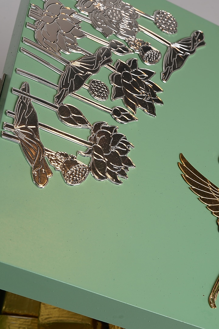 Silver Plated Etching Multi-Purposes Bird Box by Siansh by Sunita Aggarwal at Pernia's Pop Up Shop