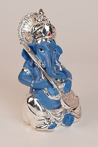 Silver Resin Ganesha Idol by Siansh by Sunita Aggarwal