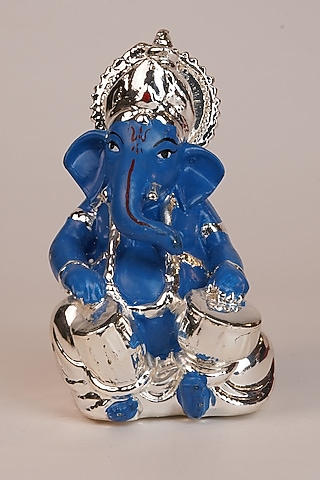 Silver Resin Ganesha Idol by Siansh by Sunita Aggarwal