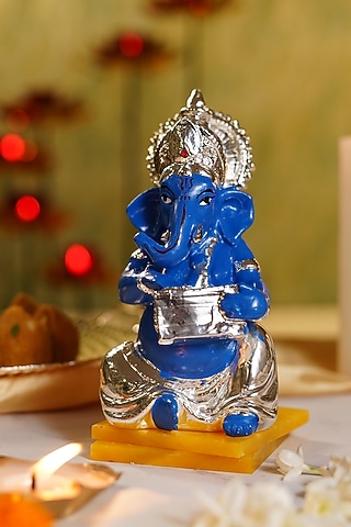 Silver Resin Ganesha Idol by Siansh by Sunita Aggarwal