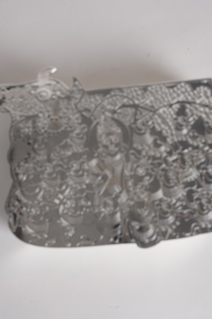Silver Brass & Resin Cow Shaped Box by Siansh by Sunita Aggarwal at Pernia's Pop Up Shop