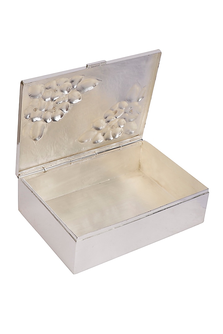 Silver Brass & Stone Box by Siansh by Sunita Aggarwal at Pernia's Pop Up Shop
